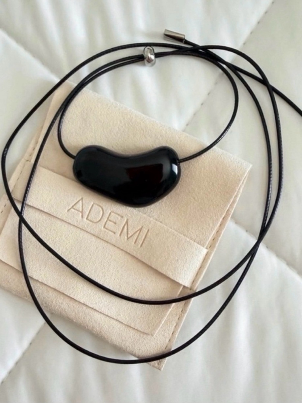 ADEMI Black Bean Necklace